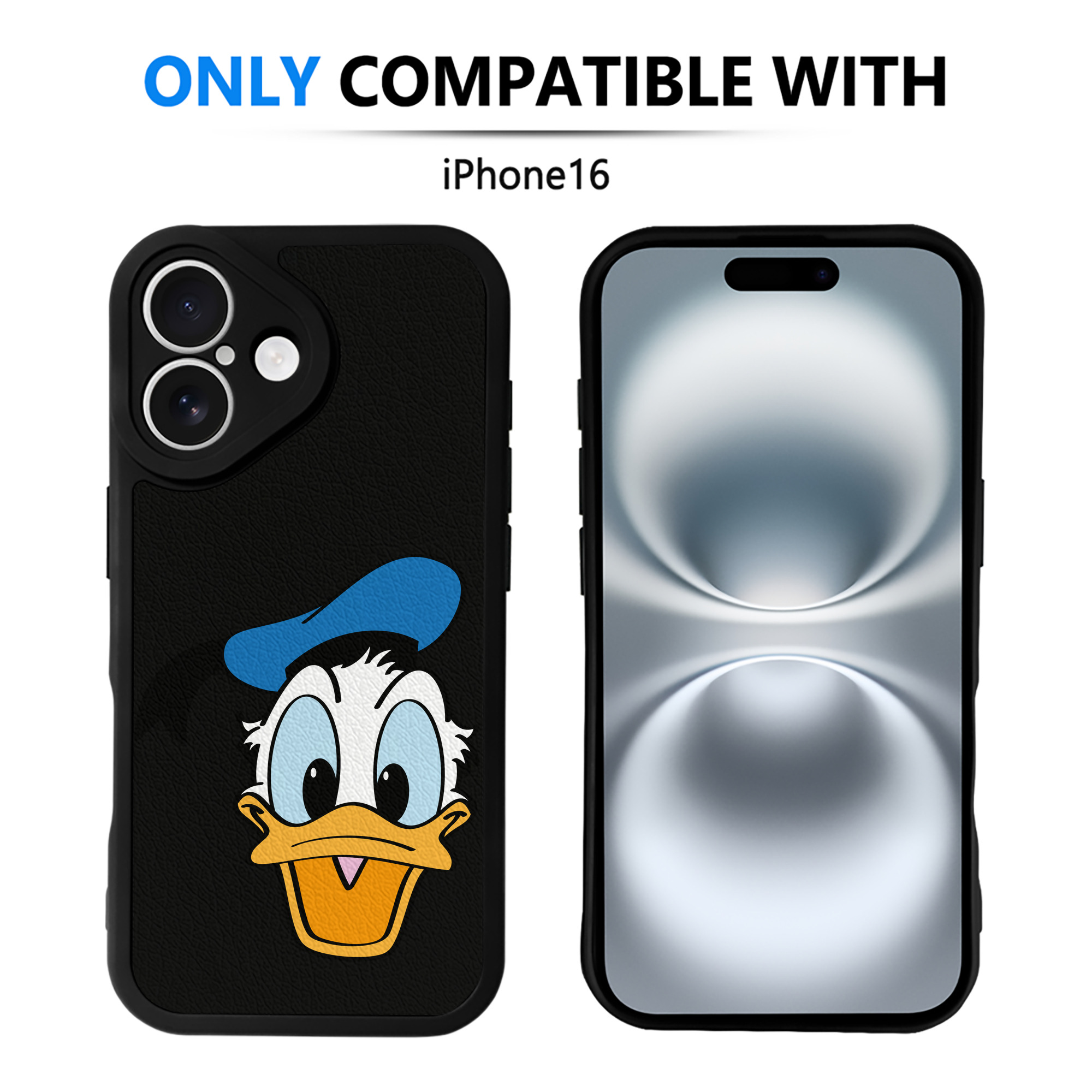（画像用） ミッキーマウス Mickey Mouse 【iPhone 16シリーズ対応】シリコンスマホケース（レザー調） 材質：シリコン